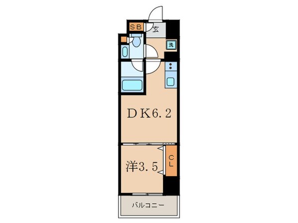 ドゥーエ二子新地の物件間取画像